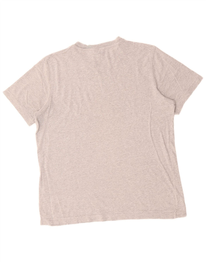 Męska koszulka z grafiką ADIDAS, średnia szara bawełna