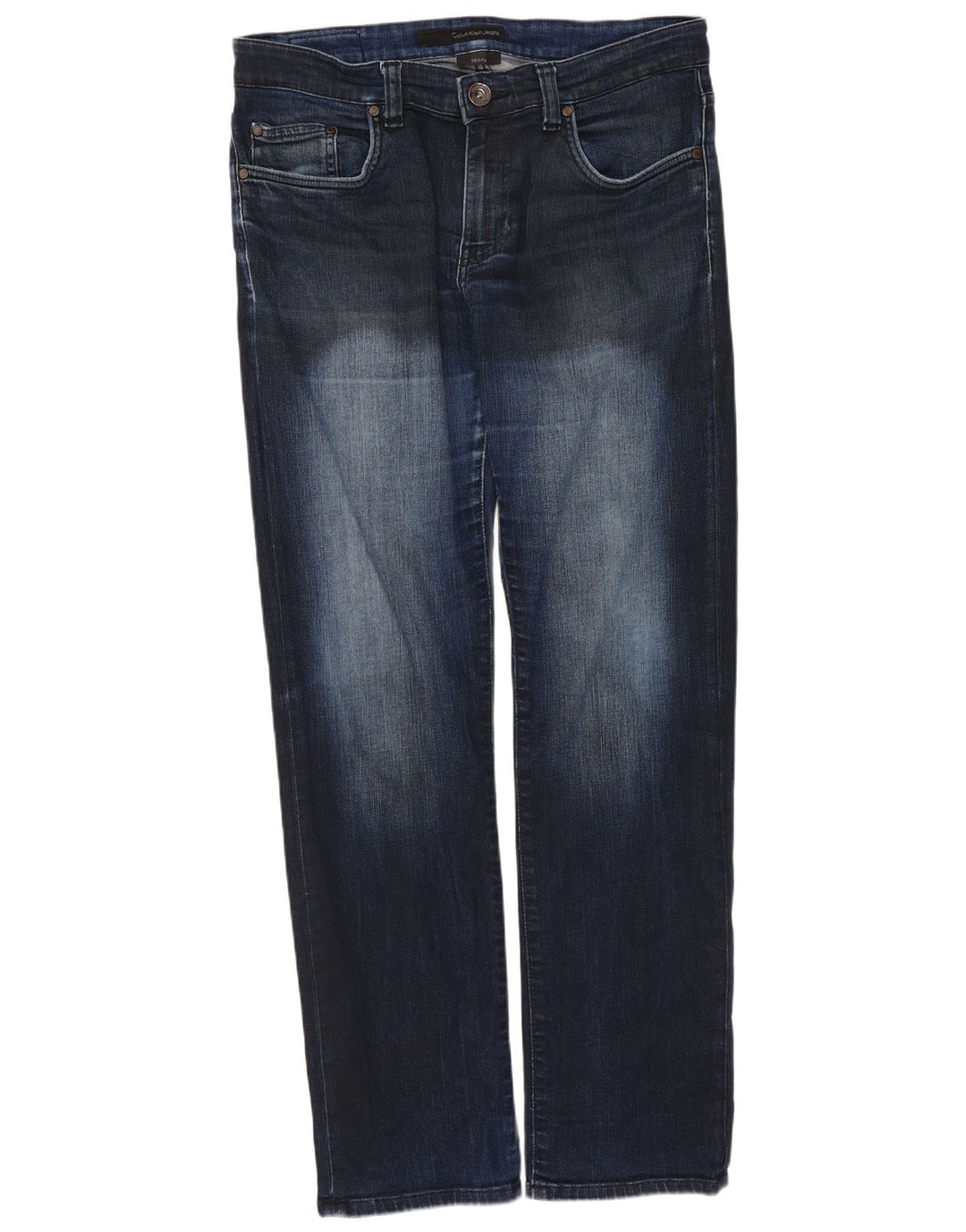 Damskie jeansy skinny CALVIN KLEIN W32 L30 granatowe
