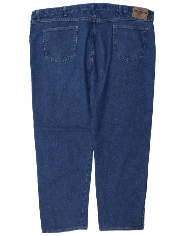 Męskie jeansy Wrangler o prostym kroju W48 L30, niebieskie, bawełniane