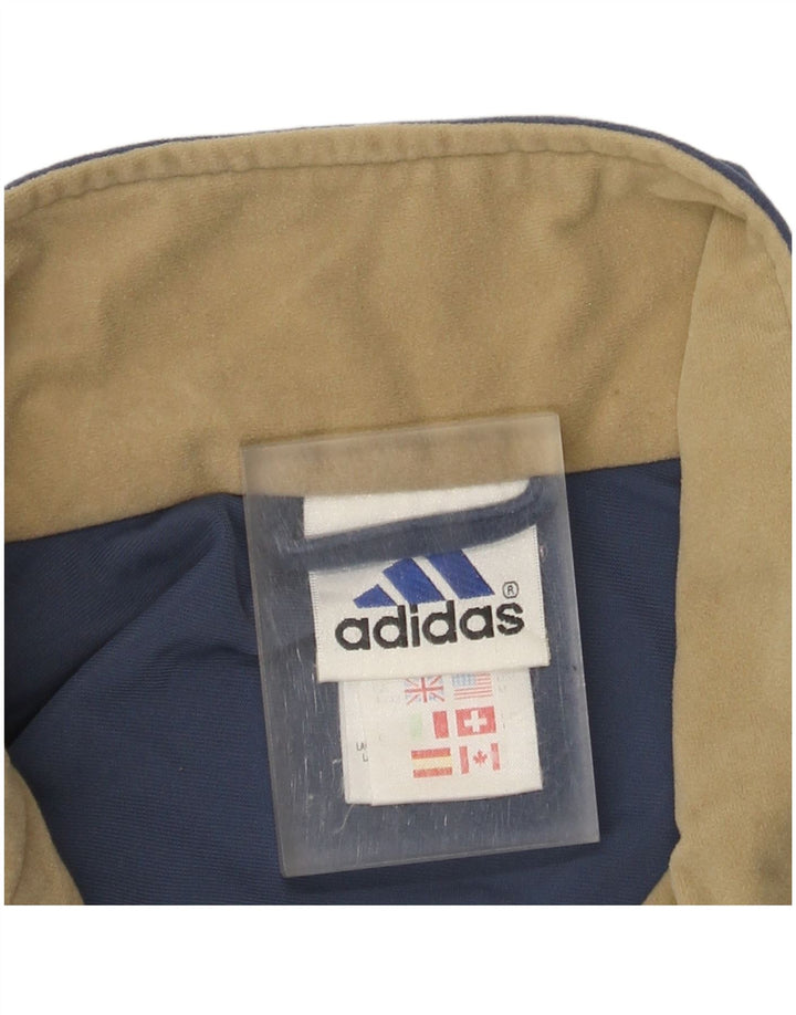 Adidas Męska welurowa kurtka dresowa UK 40/42 Średni granatowy poliester