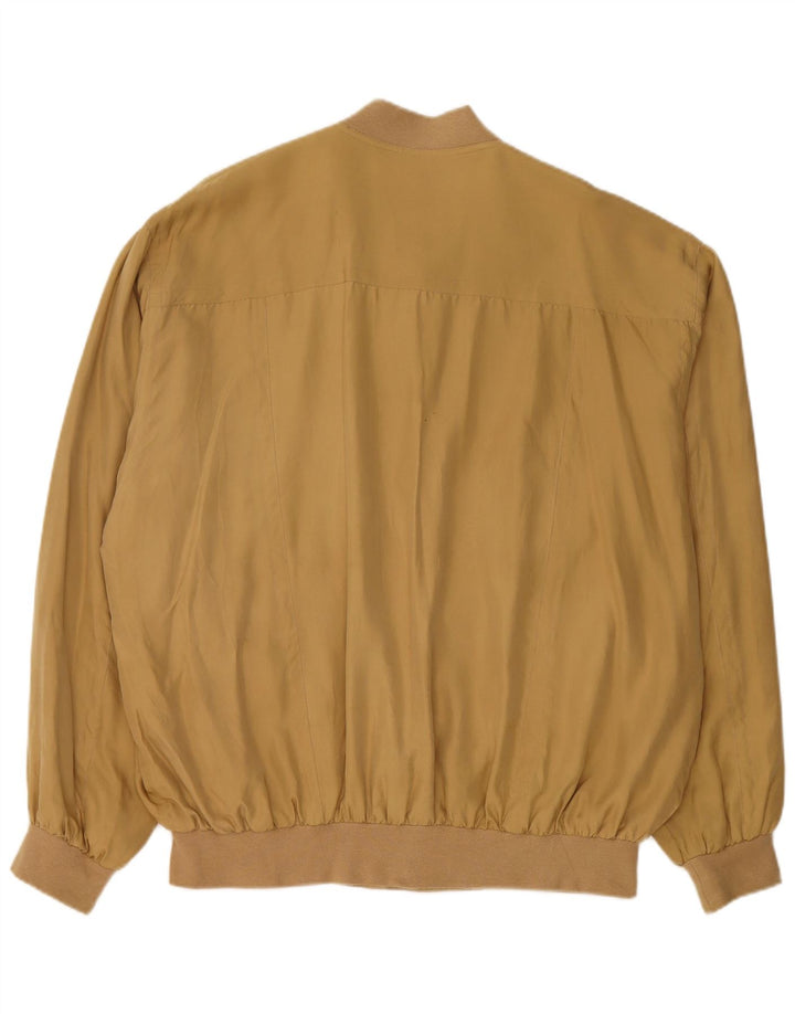 Męska kurtka bomber Paul & Shark UK 42 XL, żółty jedwab