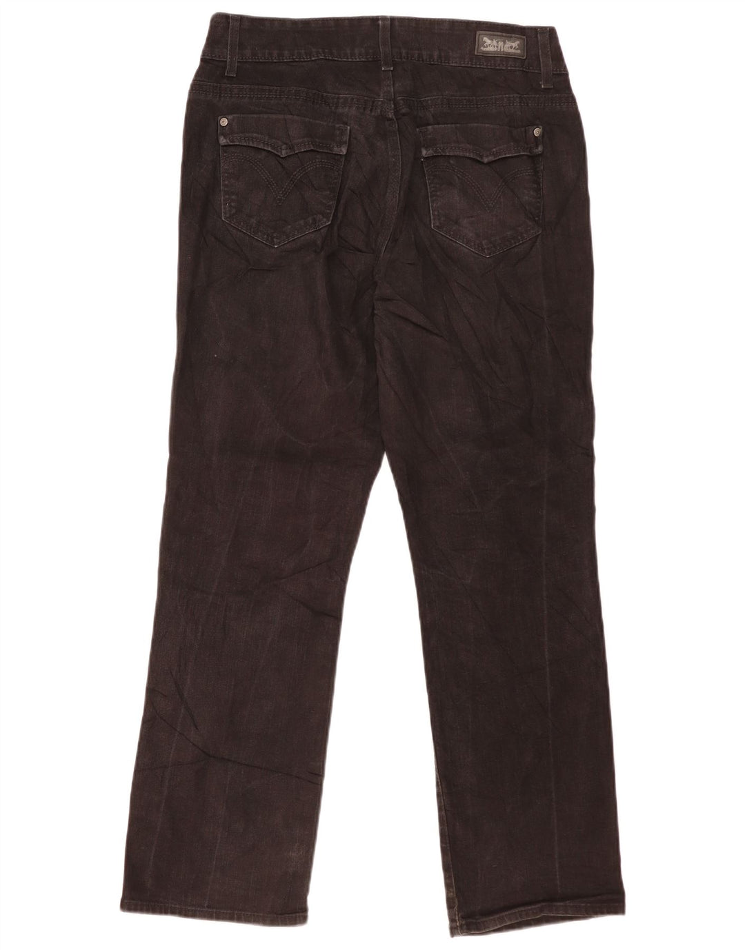 Damskie proste dżinsy Levi's US 14 duże W32 L30 czarne