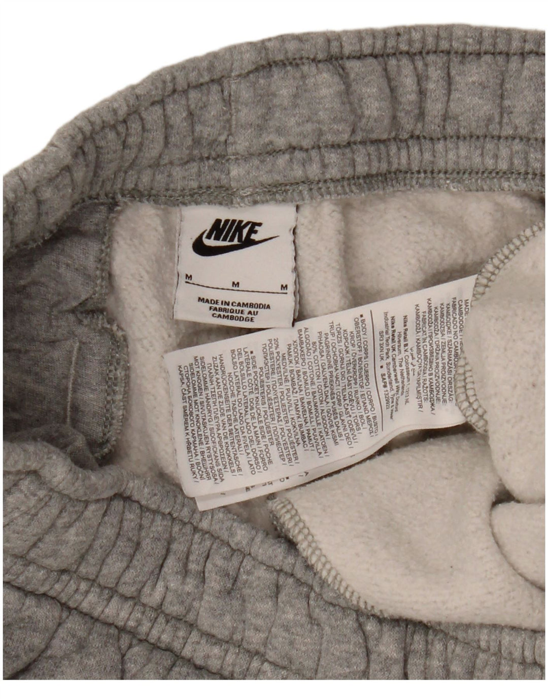 Męskie spodnie dresowe NIKE Joggers Medium W30 L27 Szara bawełna