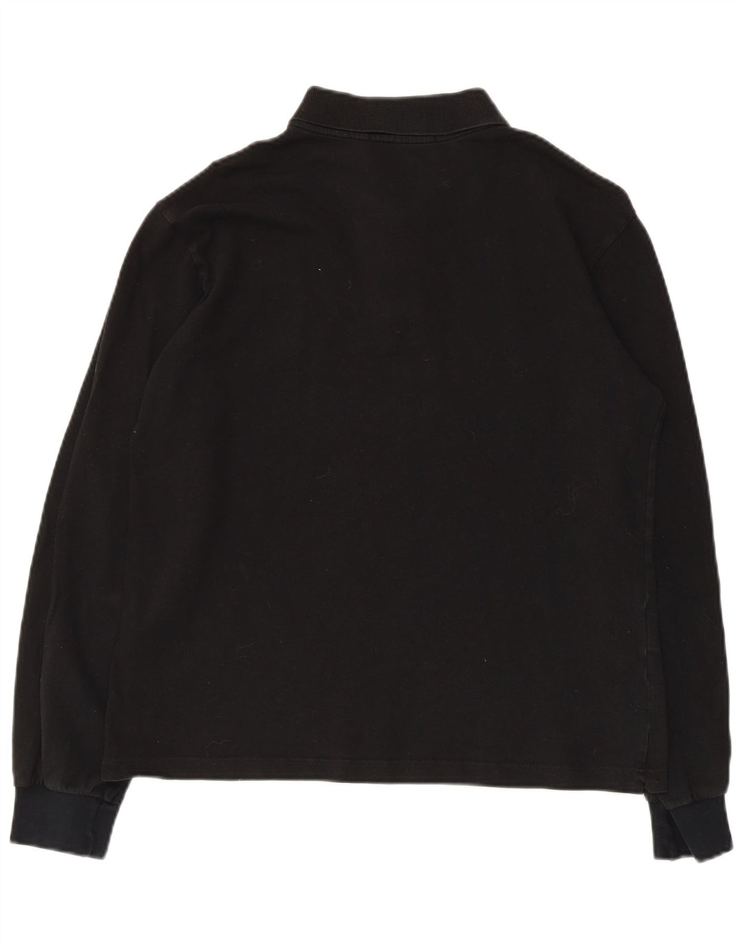 Męska koszulka polo z długim rękawem Fred Perry, średnia czarna, bawełniana