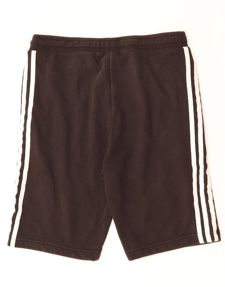 Męskie spodenki sportowe Adidas, średnie czarne, bawełniane