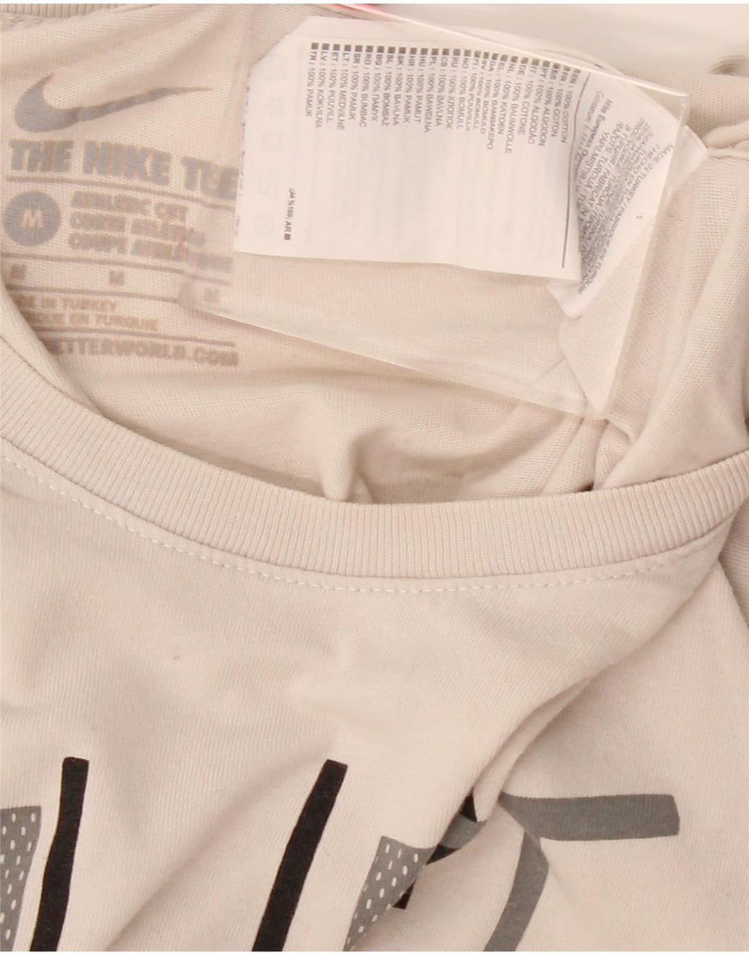 Męski T-shirt Nike o sportowym kroju z grafiką, średnioszary, bawełniany