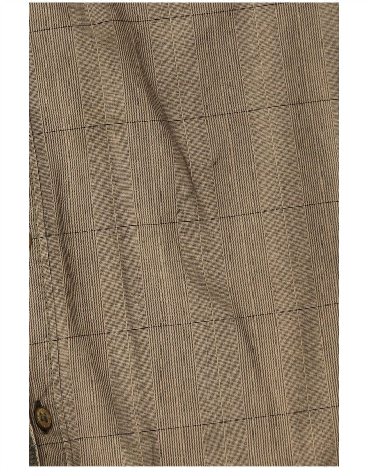 Koszula męska CAMEL ACTIVE o regularnym kroju XL, khaki, w kratę, bawełniana