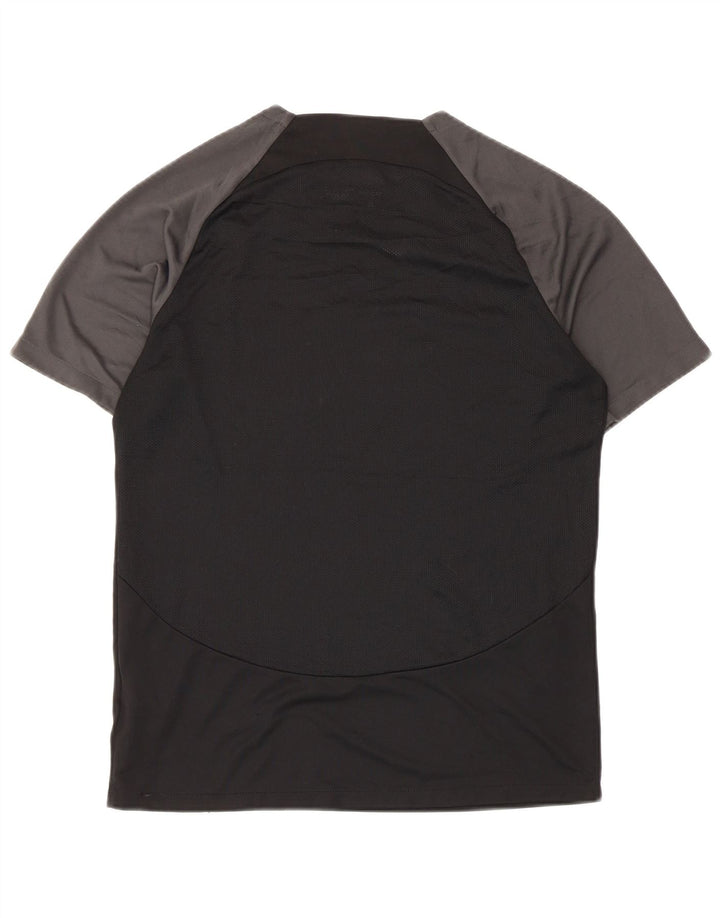 Męski T-shirt Nike Dri Fit Top, średni czarny poliester z blokami kolorów