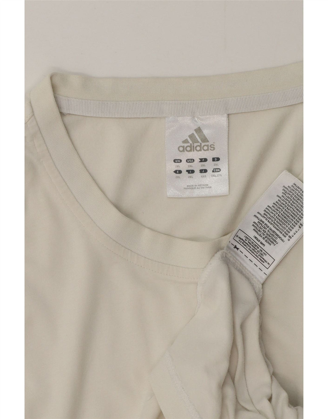 Adidas Męska koszulka Top 2XL Biała bawełna