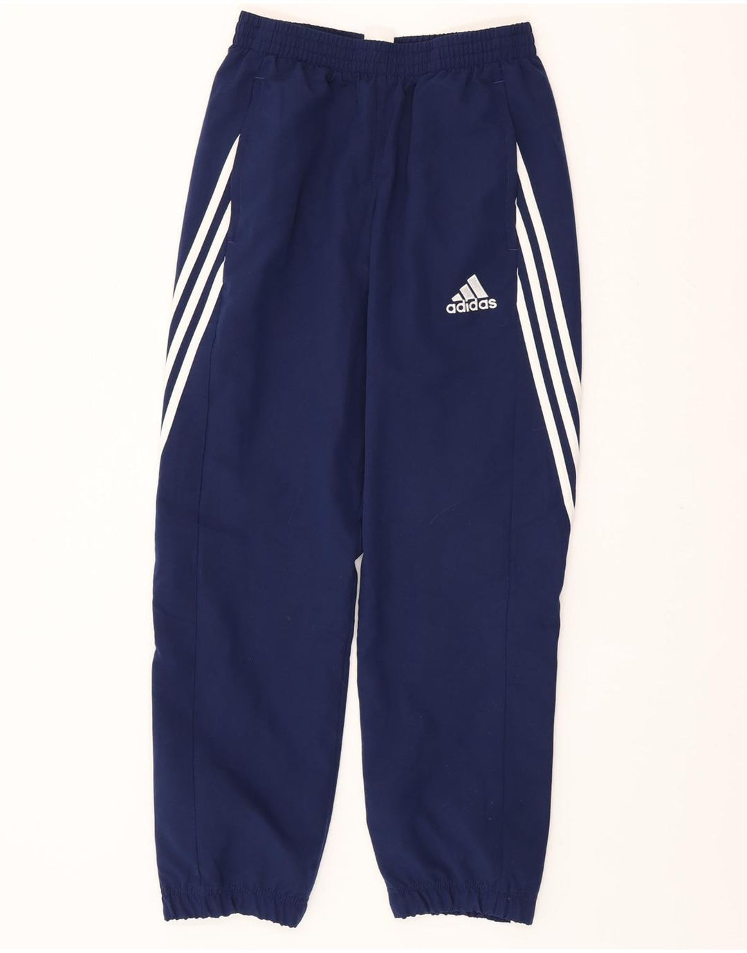 Męskie spodnie dresowe ADIDAS, małe, granatowe, poliestrowe