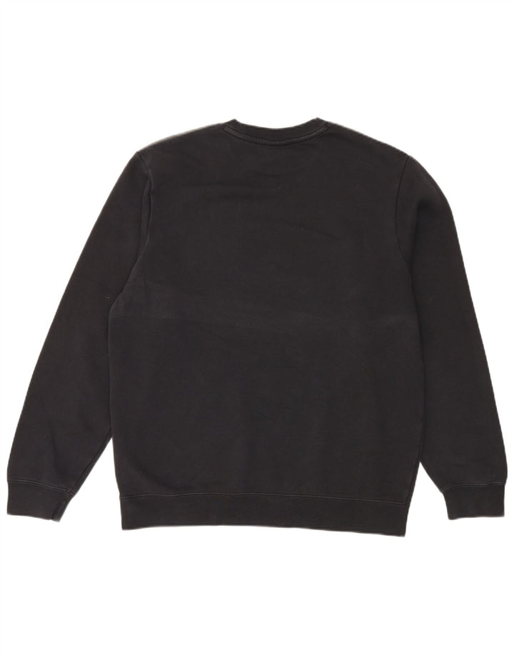 Męska bluza dresowa Nike z grafiką, bawełniana, średnia czarna, z blokami kolorów