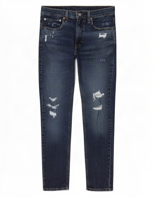 Męskie jeansy Levi's 519 Slim W32 L30 Granatowa bawełna