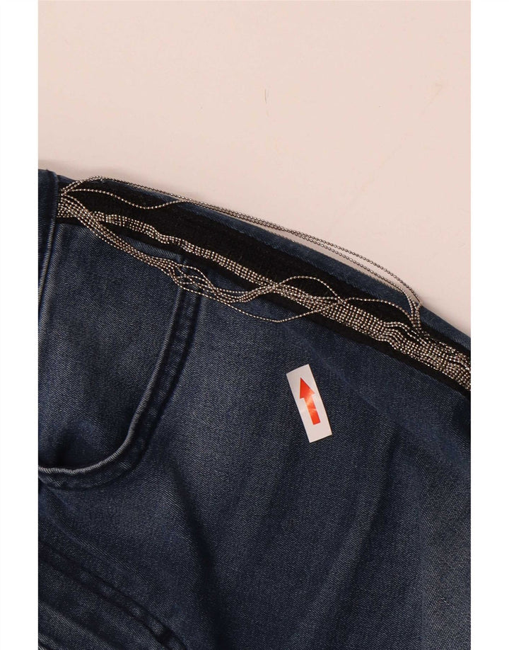 Damskie jeansy obcisłe Benetton W27 L27 niebieskie