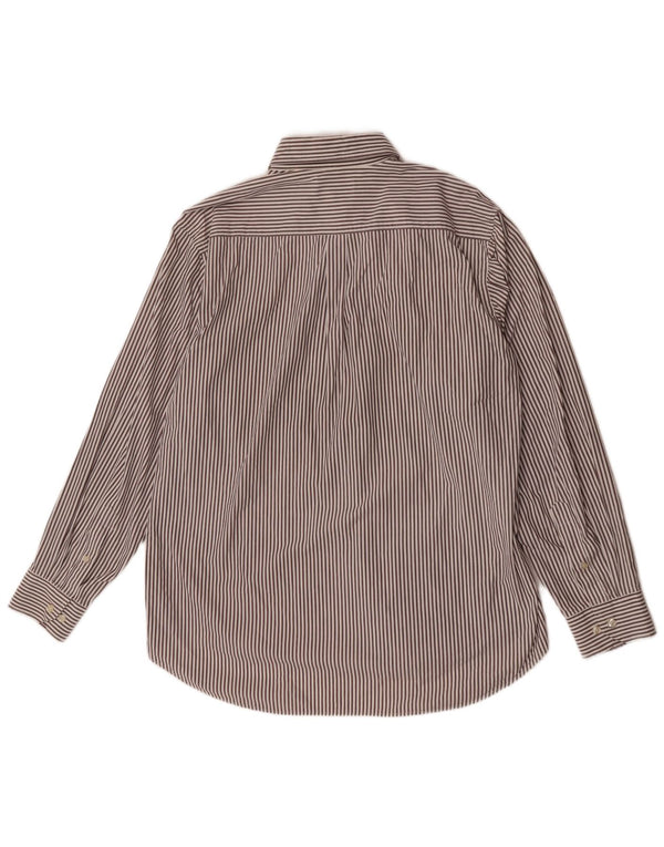 Koszula męska Fila XL, brązowa, bawełniana w prążki