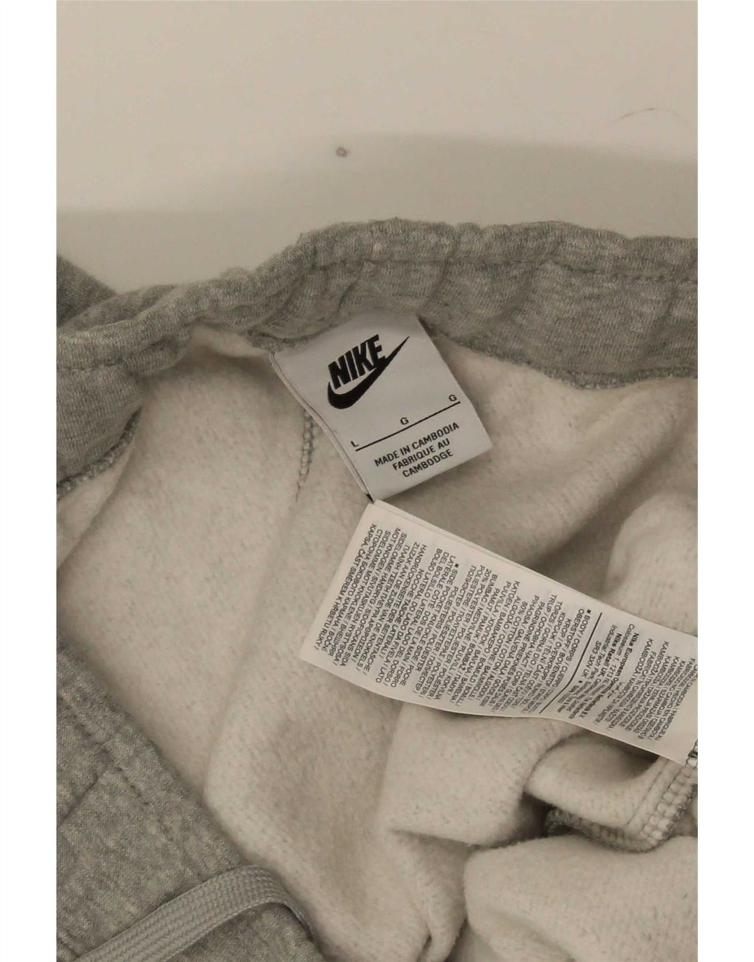 Męskie spodnie dresowe Nike Graphic Cargo, duże, szare, nakrapiane
