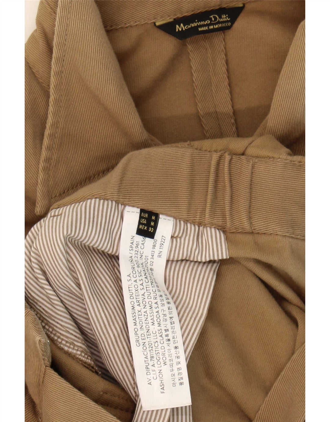 Kombinezon damski Massimo Dutti UK 12, średni beż, bawełna