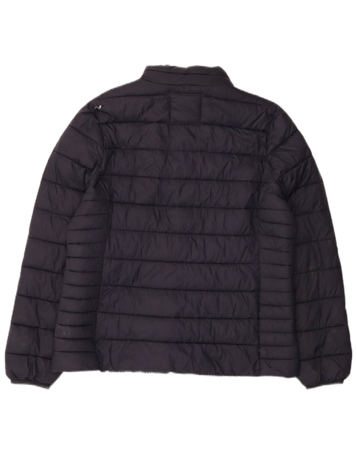 CREW CLOTHING Damska kurtka ocieplana UK 16, duża, granatowa, nylonowa