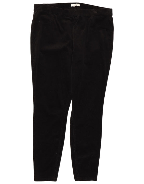 Spodnie sztruksowe Marks & Spencer Damskie UK 18 XL W36 L28 Czarne