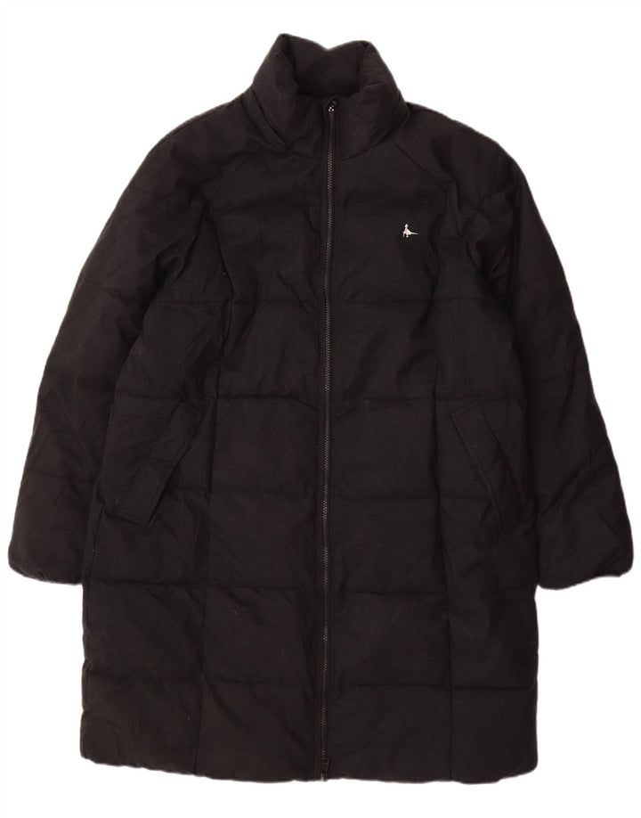 Jack Wills Damski, oversize'owy, ocieplany płaszcz UK 14, duży, szary poliester