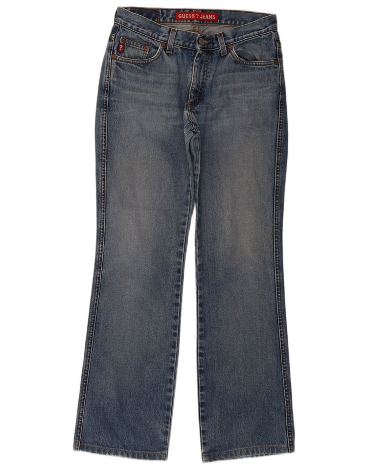 Guess Damskie jeansy Bootcut W28 L30 Niebieskie bawełniane