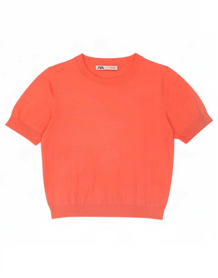 Damska krótka bluzka Zara Top UK 10 Small Orange