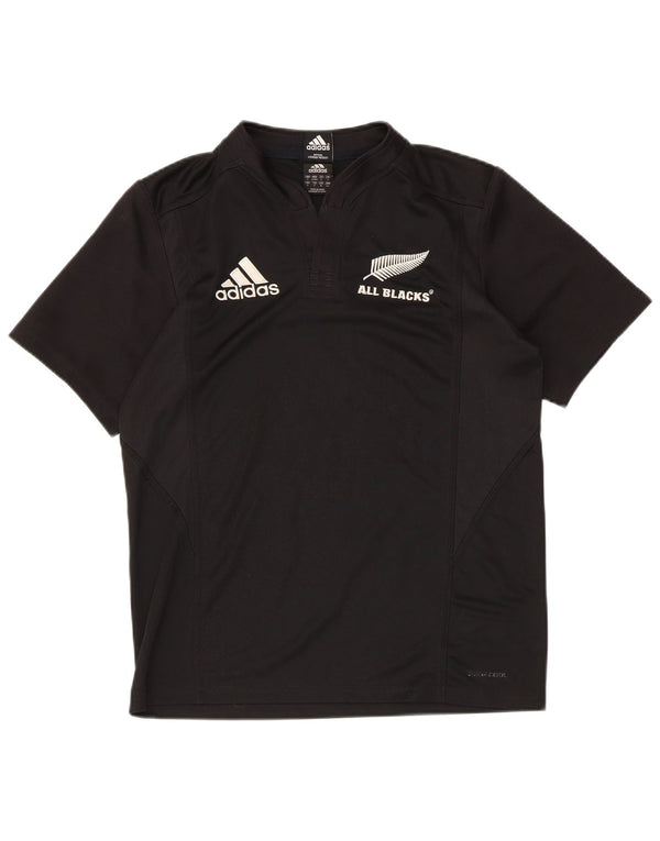 Adidas Męska koszulka All Blacks z grafiką Top, mały, czarny poliester