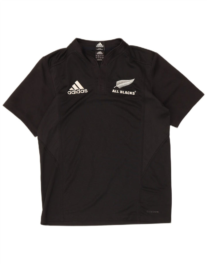 Adidas Męska koszulka All Blacks z grafiką Top, mały, czarny poliester