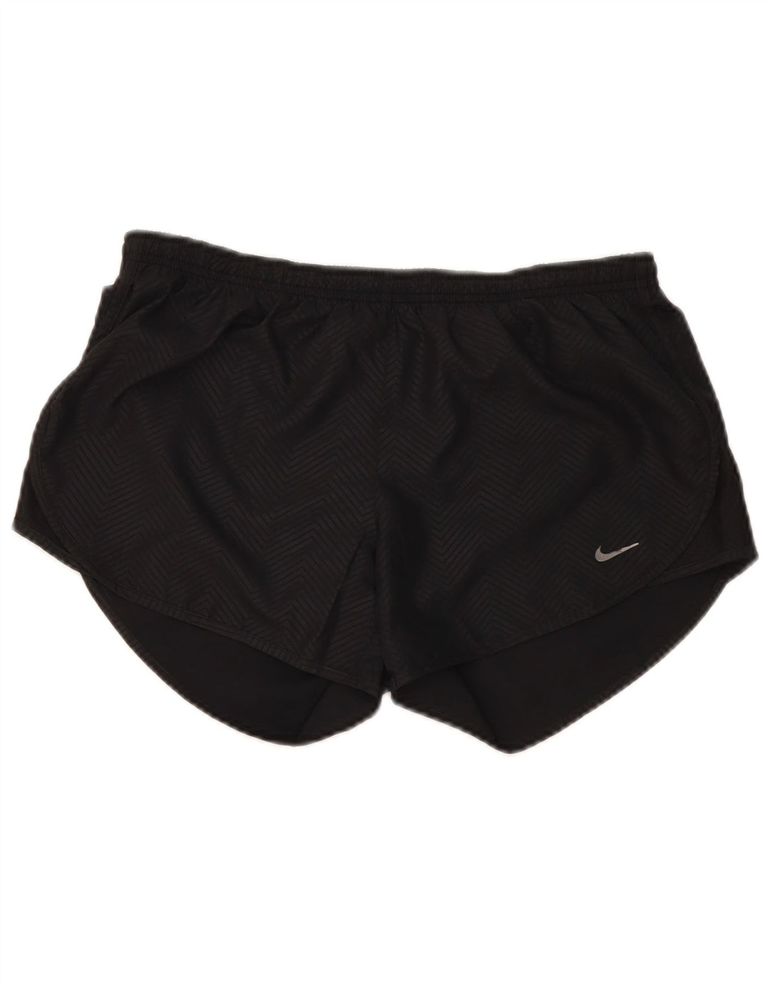 Damskie spodenki sportowe Nike Dri Fit UK 14, średni czarny poliester Chevron