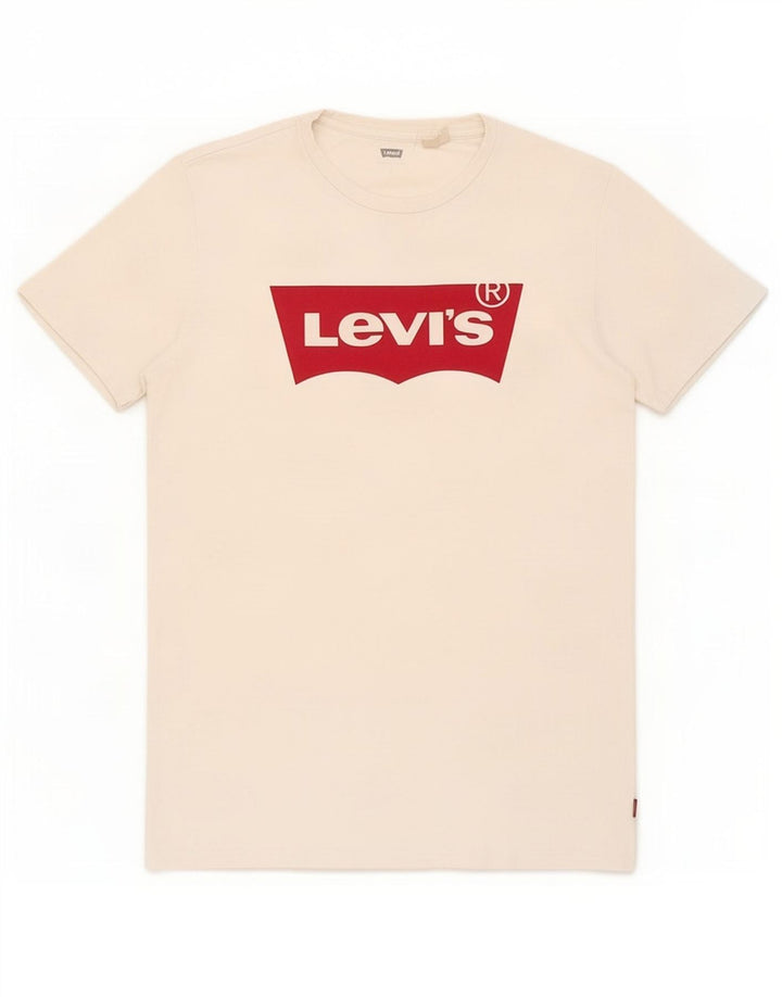 Męski T-shirt z grafiką Levi's, mały, biały