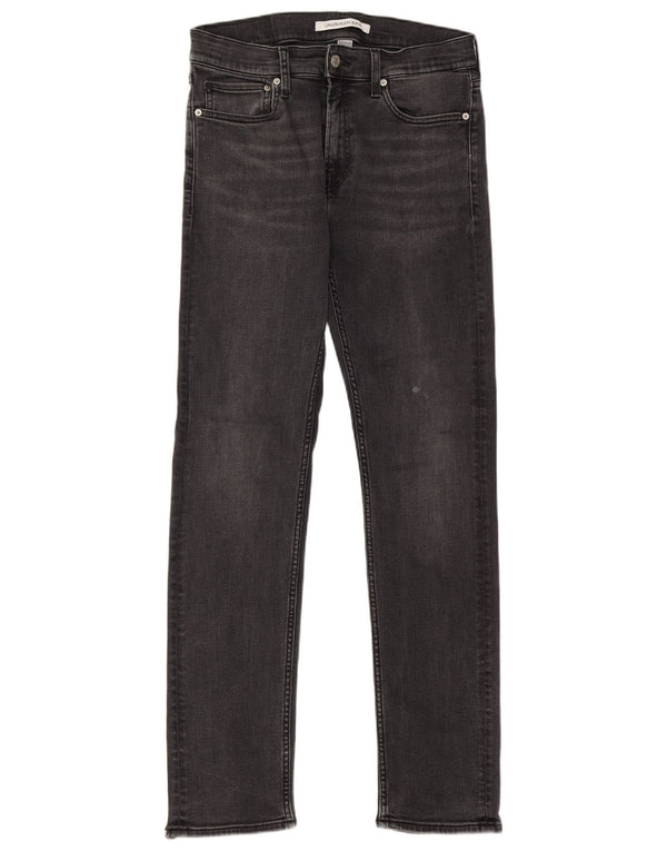 Męskie jeansy Calvin Klein W32 L32 Czarne bawełniane