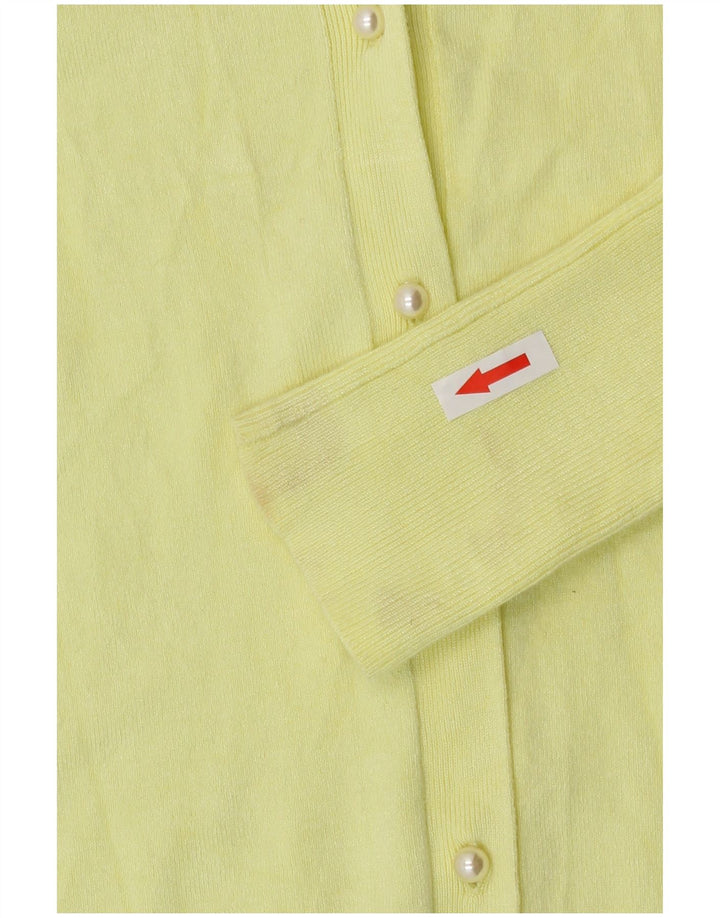 Sweter damski Zara Cardigan UK 10 Small, żółta wiskoza