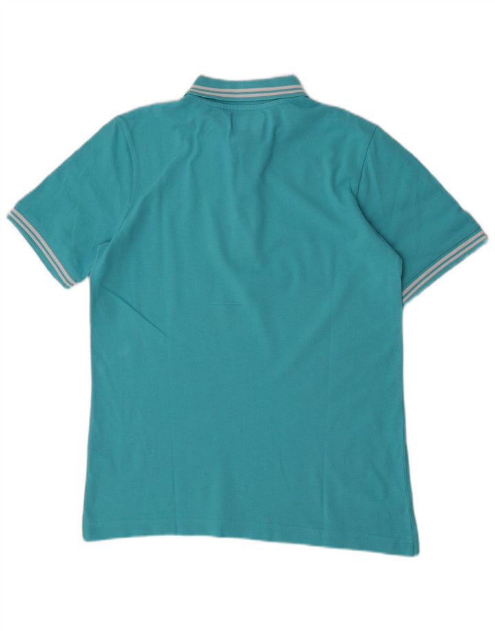 Męska koszulka polo Kappa, mała, niebieska, bawełniana