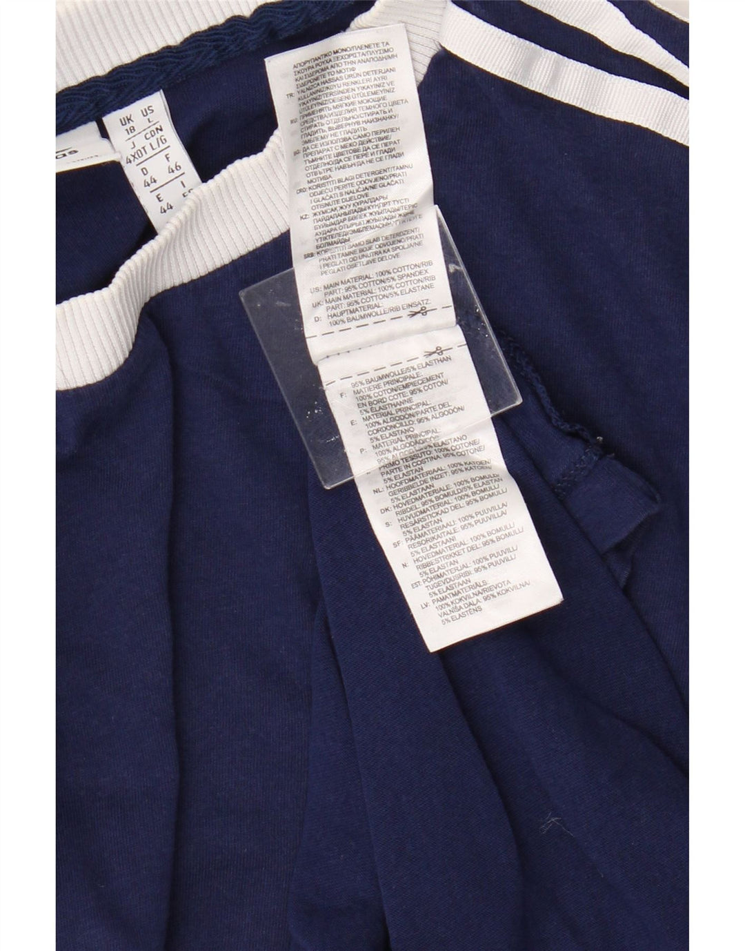 Damska koszulka Adidas Top UK 18 XL Niebieska bawełna