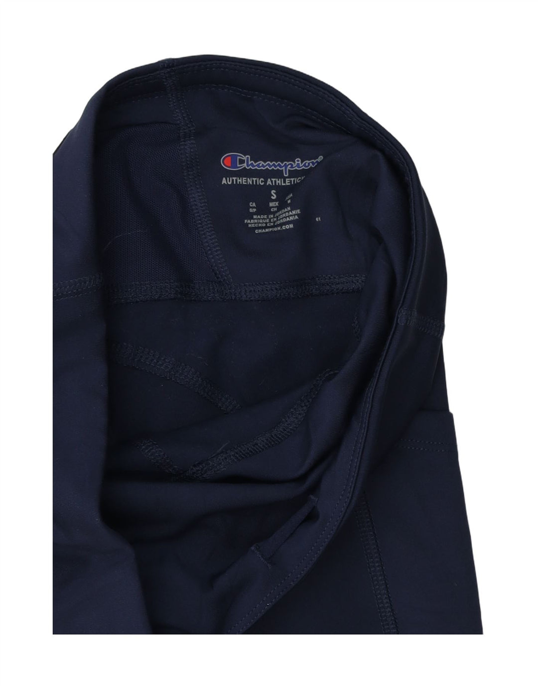 CHAMPION Womens Leggings UK 10 Small  Navy Blue Colourblock