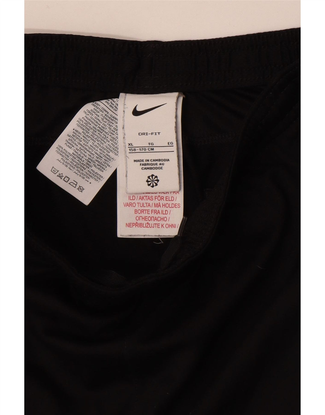 Chłopięce spodnie dresowe NIKE Dri Fit 13-14 lat XL, czarny poliester