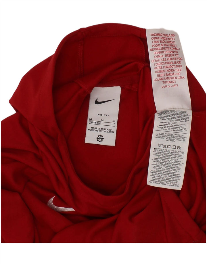 NIKE Boys Liverpool Graphic Hoodie Jumper 5-6 Years Medium  Red Polyester