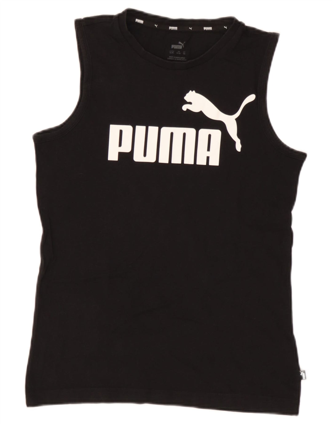 Chłopięca kamizelka z grafiką Puma 13-14 lat, czarna bawełna