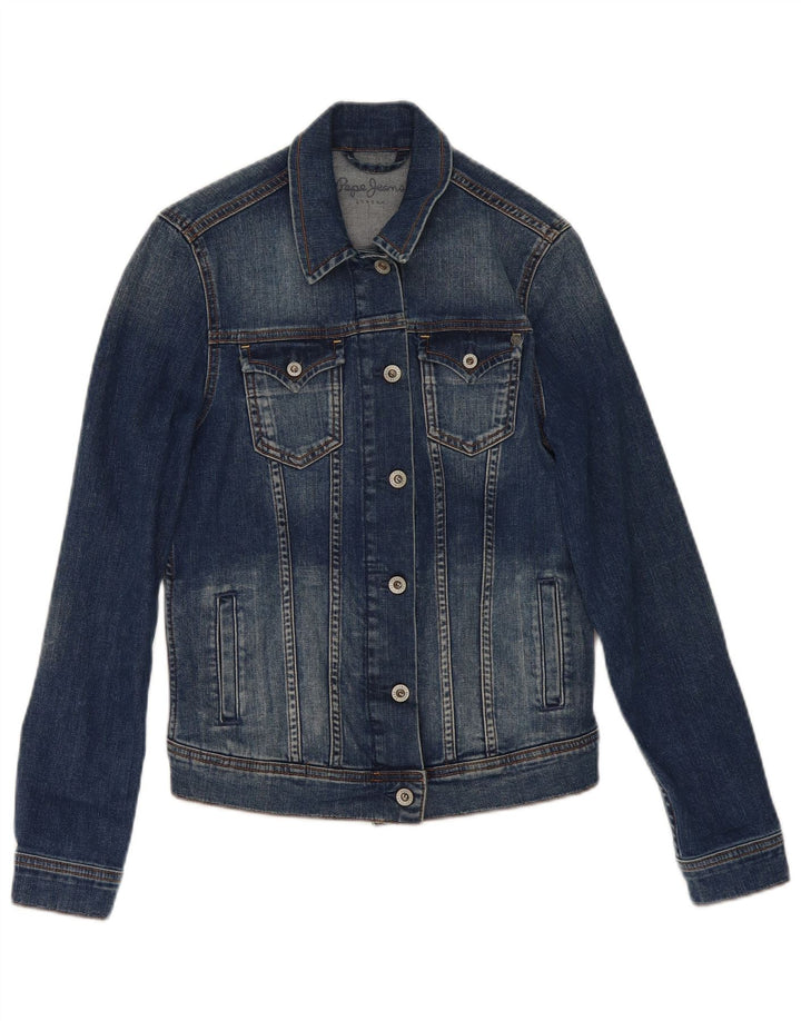 Damska kurtka dżinsowa PEPE Jeans UK 10, mała, granatowa, bawełniana