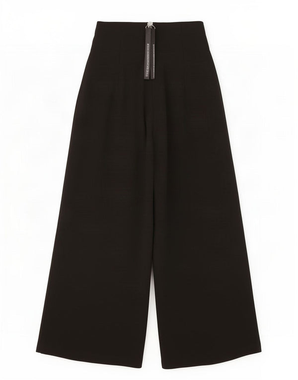 Damskie spodnie Capri z wysokim stanem i szerokimi nogawkami Topshop UK 8 Small W26 L20 Czarne