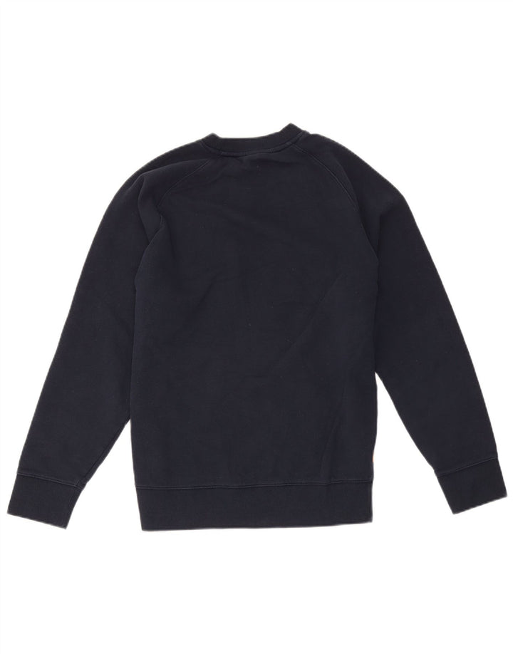 Damska bluza z grafiką Timberland Jumper UK 14 Średni granatowy bawełniany