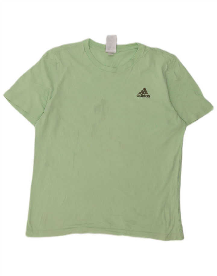 Adidas Męski T-shirt Top Średni Zielony Bawełna