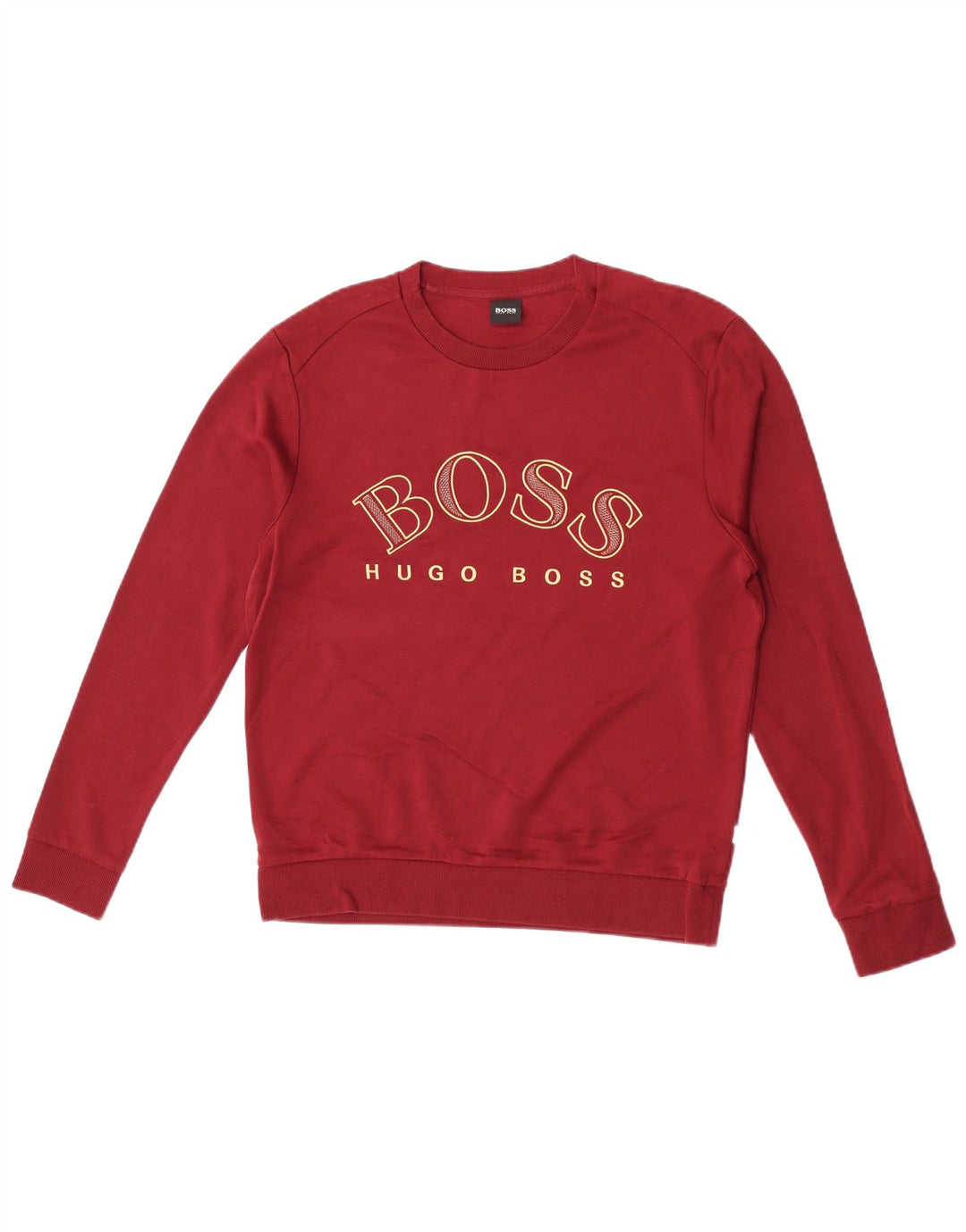 Męska bluza z grafiką Hugo Boss w kolorze średniego burgunda