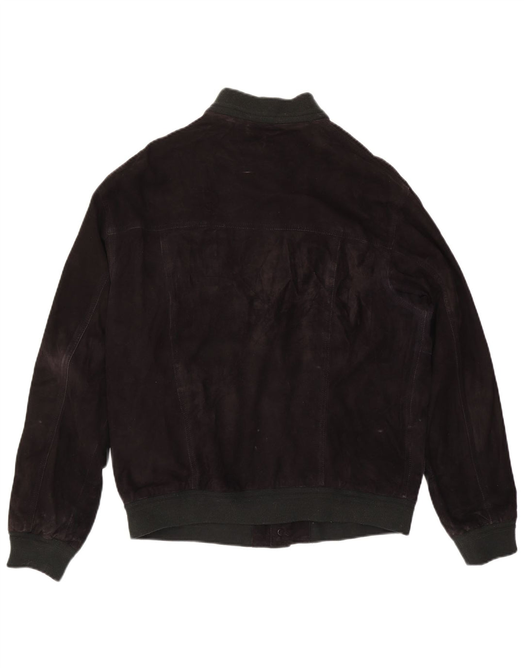 Vintage męska zamszowa kurtka bomber IT 50 duża czarna skóra