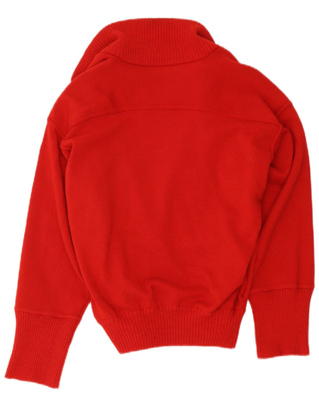 Sweter damski w stylu vintage, UK 12, średnia czerwona wełna
