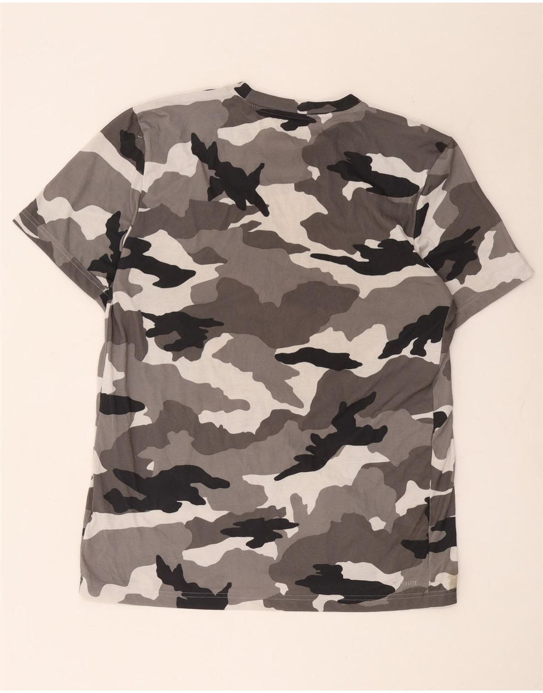 Adidas Męska koszulka Climalite Top, duża, szara, kamuflażowa, poliester