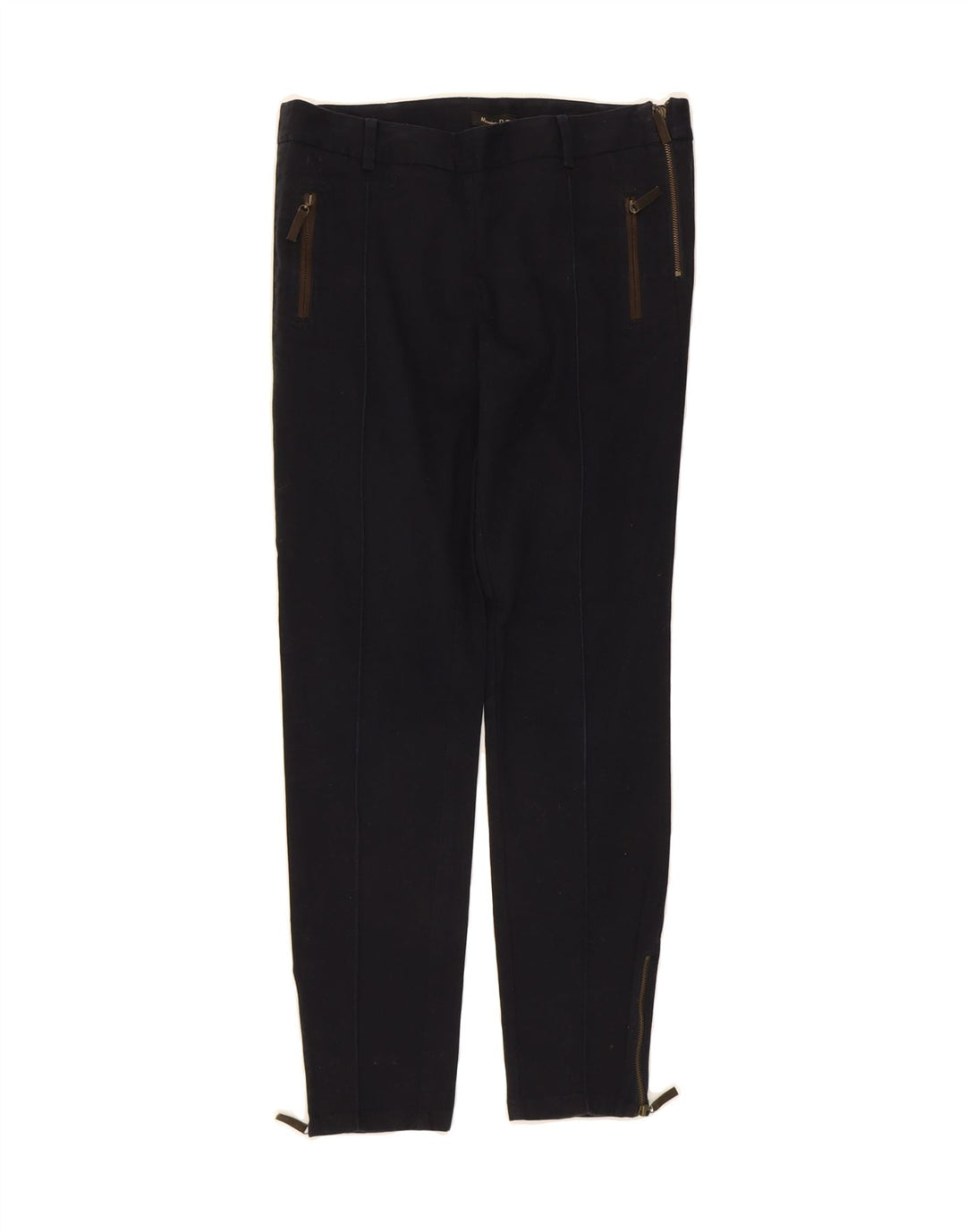 MASSIMO DUTTI Womens Slim Casual Trousers EU 40 Medium W30 L28 Navy Blue Vintage Massimo Dutti and Second-Hand Massimo Dutti from Messina Hembry 