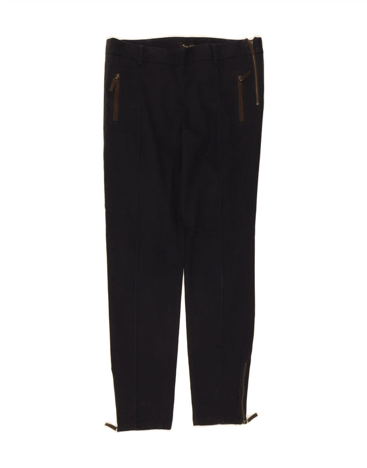 MASSIMO DUTTI Womens Slim Casual Trousers EU 40 Medium W30 L28 Navy Blue Vintage Massimo Dutti and Second-Hand Massimo Dutti from Messina Hembry 