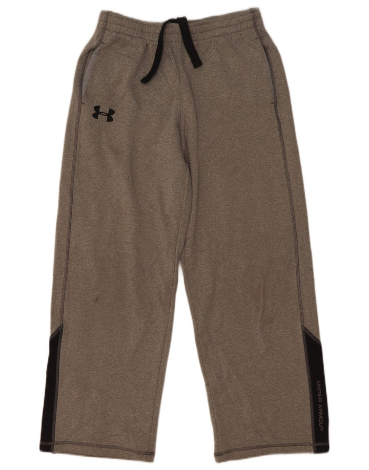 Spodnie dresowe chłopięce Under Armour 9-10 lat, średnioszare, z blokami kolorów