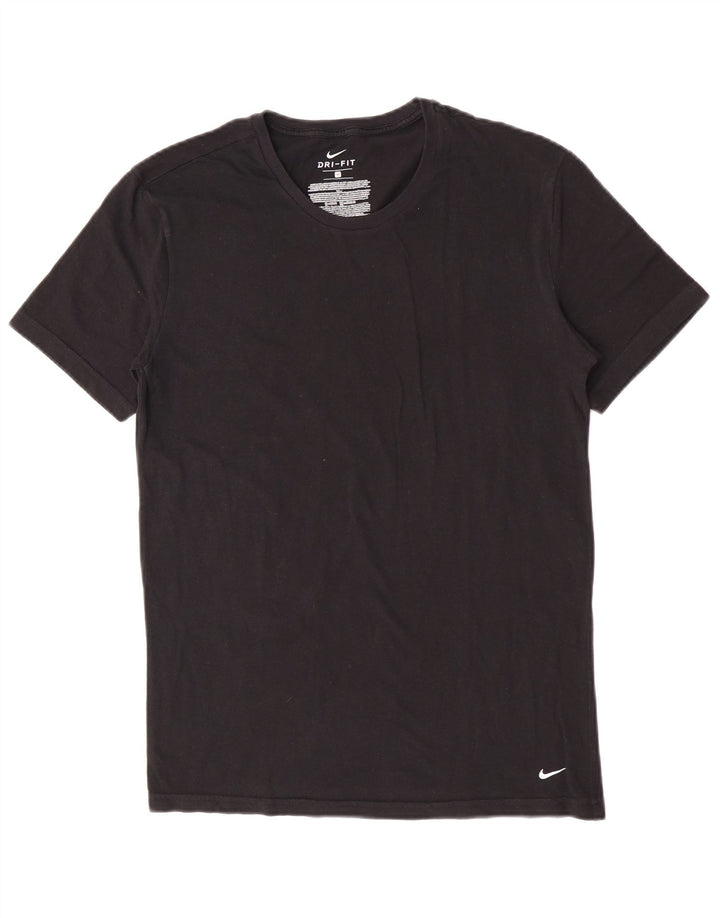 Męski T-shirt Nike Dri Fit Top, średni czarny, bawełniany