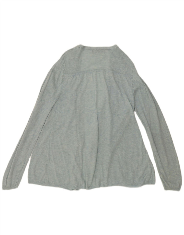 Marks & Spencer Damski sweter rozpinany UK 8, mały, niebieski poliamid